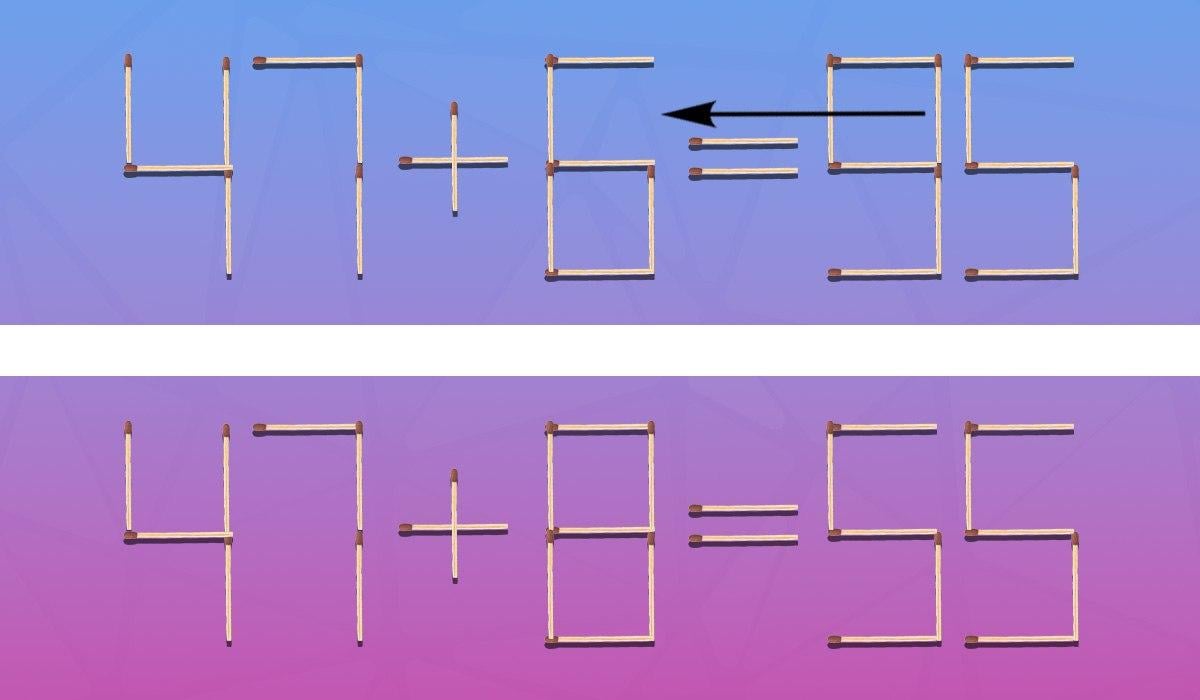 Que correspondência deve ser rearranjada para que a eqão fique correta: um puzzle para génios