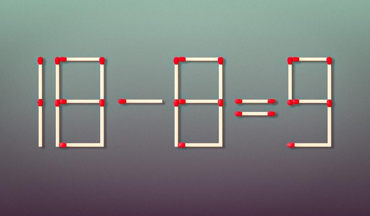 Um desafio para os verdadeiros génios: tens de arrastar apenas um palito de fósforo.