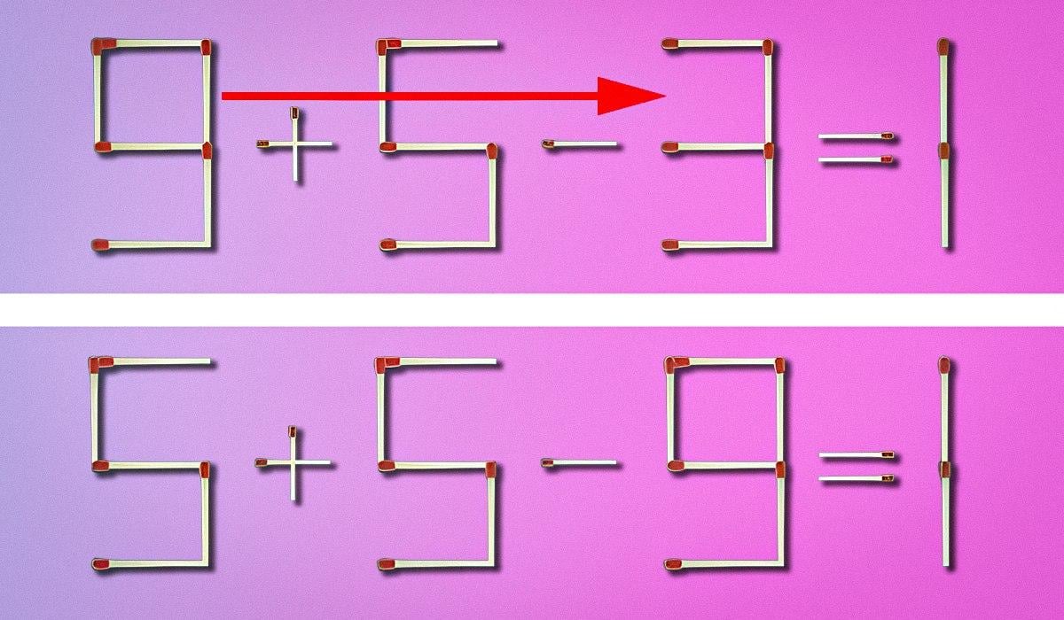 Teste de QI: tens de mover apenas um palito de fósforo