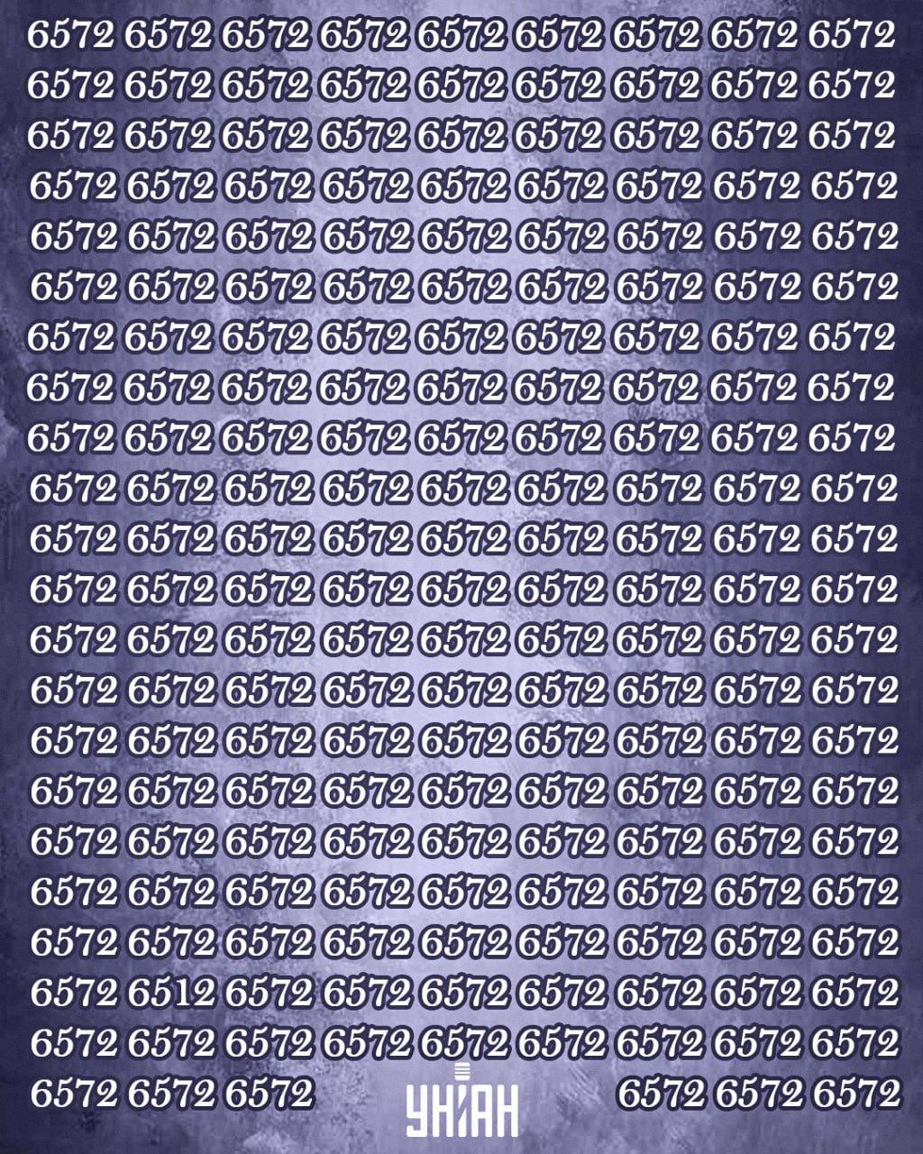 Apenas 1% das pessoas com QI elevado consegue encontrar o número 6512 em 12 segundos: um jogo de puzzle super difícil